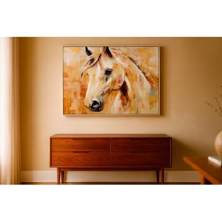 Tableau Cheval avec cristaux