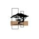 Décoration murale Arbre exotique sur bois