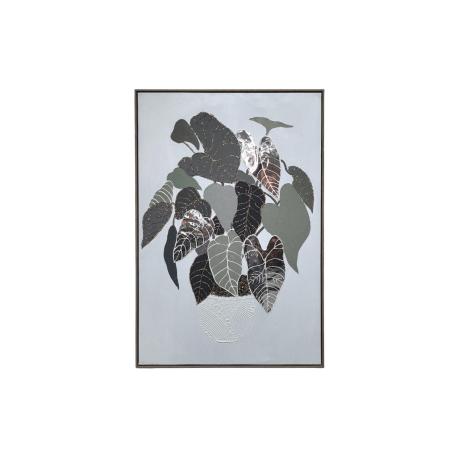 Tableau Feuilles Texture et Miroir