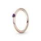 Pandora — Bague Pandora Rose Pierre Violette — T.60