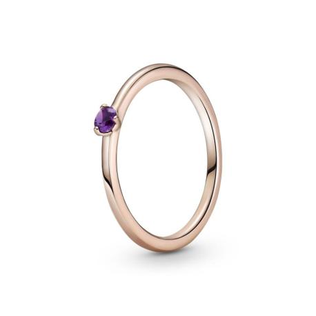 Pandora — Bague Pandora Rose Pierre Violette — T.60