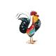 Statuette Coq XL en métal coloré