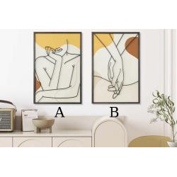 Tableau métal relief et bois