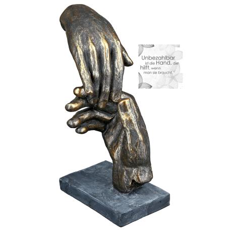 Statuette Mains en résine