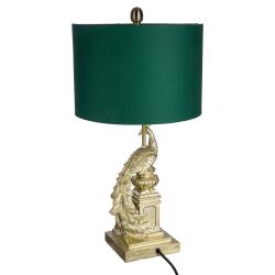 Lampe Paon doré