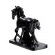 Statuette Chevaux Luna et Casanova en résine noir