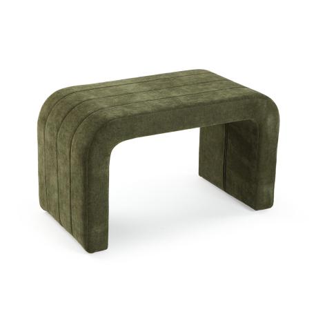 Banc tapissé vert