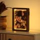 Cadre photo en bois LED