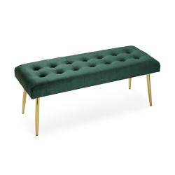 Pied de lit  Trisa en velours vert