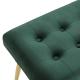 Pied de lit  Trisa en velours vert