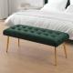 Pied de lit  Trisa en velours vert