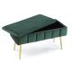 Banc de lit Topaze en velours vert