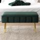 Banc de lit Topaze en velours vert