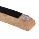 Rocking chair avec accoudoirs gris