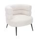 Fauteuil Nemi en laine blanc