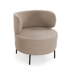 Fauteuil Erie en laine beige