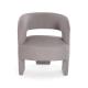 Fauteuil Nasser en laine bouclette gris