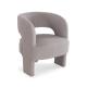 Fauteuil Nasser en laine bouclette gris