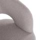 Fauteuil Nasser en laine bouclette gris
