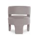 Fauteuil Nasser en laine bouclette gris