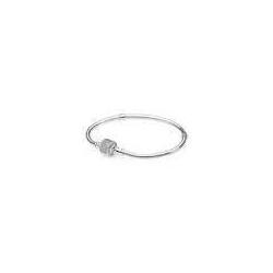 Pandora — Bracelet Maille Serpent Fermoir Pavé Scintillant Pandora Moments