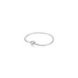 Pandora — Bracelet Maille Serpent Argent Fermoir Rond — T.18
