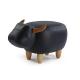 Pouf Taureau noir