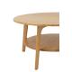 Table basse ronde en bambou naturel