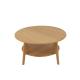 Table basse ronde en bambou naturel