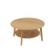 Table basse ronde en bambou naturel