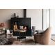 Fauteuil Teddy en velours Brun