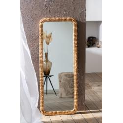 Miroir rectangulaire rotin naturel