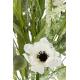 Bouquet champêtre de fleurs blanches artificielle