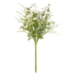 Bouquet champêtre de fleurs blanches artificielle