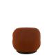 Fauteuil Lounge en mousseline orangé