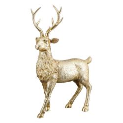 Statuette Cerf en résine doré