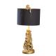 Lampe de table Singe en résine doré