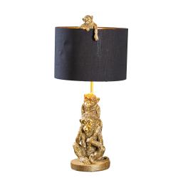 Lampe de table Singe en résine doré