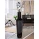 Vase  forme bouteille Pantheon en céramique noir