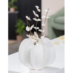 Vase organique Coquille en céramique blanc