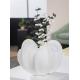 Vase organique Coquille en céramique blanc