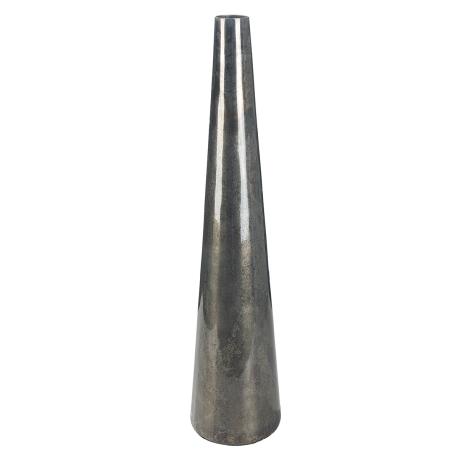 Vase haut en aluminium anthracite