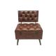 Fauteuil coffre en simili cuir Navajo