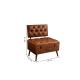 Fauteuil coffre en simili cuir Navajo