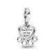 Charm Pendant Coeurs et Empreinte de Pattes PANDORA MOMENTS