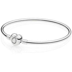 Bracelet Jonc Fermoir CØur PANDORA MOMENTS Taille 15