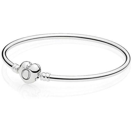 Bracelet Jonc Fermoir CØur PANDORA MOMENTS Taille 15