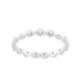 Bague Femme Moderne Or Blanc 9 Carats Tour Complet Diamants Collection Farandole