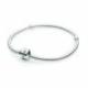 Bracelet Maille Serpent Fermoir Classique Couleur ARGENT PANDORA MOMENTS Taille 15