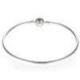 Bracelet JONC Lisse Fermoir Rond Couleur ARGENT PANDORA MOMENTS Taille  19
